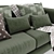 Zuri DFS Sofa+: Modern Comfort in Your Living Space 3D model small image 3