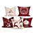 Cozy Christmas Cushions: Adorably Festive Decor 3D model small image 1