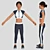 Sporty Girl Action Figure 3D model small image 3