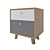 Sleek Oak Nightstand 3D model small image 3