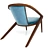 Title: Coastal Convergence Lounge Chair 3D model small image 2