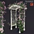 Gorgeous Garden Arch with Climbing Rose 3D model small image 1