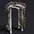 Gorgeous Garden Arch with Climbing Rose 3D model small image 3