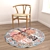 Versatile Round Carpet Set 3D model small image 4