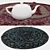 Round Carpets Set of 6: VRayFur, VRayDisplacementMod & CoronaDisplacementMod 3D model small image 3