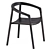 Solid Teak Armchair: Elegant Design, Manutti 3D model small image 4