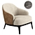 Modern P Furman Armchair - Sleek and Stylish 3D model small image 1