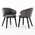 Contemporary Connubia Tabla Table with Tuka Dining Chair Set 3D model small image 3