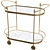 Elegant Odyssey Drinks Trolley 3D model small image 1