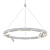 Elegant White Disk Chandelier 3D model small image 1