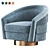 Luxury Swivel Chair: Le Vante 3D model small image 5