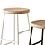 Title: HAY Cornet Bar Stool: Sleek & Stylish 3D model small image 2