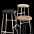 Title: HAY Cornet Bar Stool: Sleek & Stylish 3D model small image 3