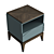 Majorelle 2-Drawer Bedside Table 3D model small image 3