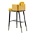 Elegant Ashby Bar Chair 3D model small image 4