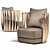 Cantori Twist ArmChair: High Detail and Quality 3D model small image 1
