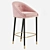 Retro Malay Bar Chair: Mid Century Elegance 3D model small image 3