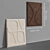 Scandinavian Relief Wall Art 3D model small image 2