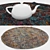 Round Carpets Set: Versatile 6-Piece Collection 3D model small image 3