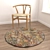 Round Carpet Set: Versatile and Realistic 3D model small image 4