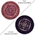 Versatile Round Carpets Set 3D model small image 2