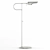 Lucien Adjustable Floor Lamp: Polished Nickel & Antique Brass 3D model small image 3