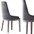 Elegant Cleo Chair - Designer CRS MisuraEmme 3D model small image 3