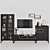 Lazurit Roomers TV Wall Unit: Stylish and Practical 3D model small image 2