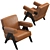 Classic Elegance: Cassina Capitol Armchair 3D model small image 3