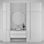 Modern Bathroom Set: Vanity, Mirror, Tiles 3D model small image 2