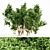 Majestic Red Gum Trees - 5 Varieties 3D model small image 1