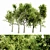 Majestic Red Oak Tree Set 3D model small image 1