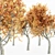 Autumn Oak Tree Collection 3D model small image 3