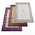 Luxury Random Set of 7 Carpets 3D model small image 1