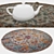 Round Carpets Set: Variety and Realism 3D model small image 3