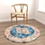 Round Rugs Set 66: Versatile Carpets for Close-Ups & Wide Shots 3D model small image 4