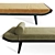 Cleopatra Daybed: Elegant and Versatile Seating 3D model small image 1