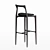 Modern Gray Bar Chair: Collector Studio 3D model small image 2