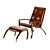 Elegant Comfort Armchair 3D model small image 1