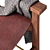 Luxurious Leather Sling Chair 3D model small image 4