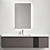 Elegant Scavolini Tratto Vanity 3D model small image 1