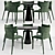 Elegant Salicido Dining Set 3D model small image 1