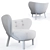 Cozy Little Petra Armchair 3D model small image 7