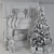 Festive Holiday Decoration Set 3D model small image 4