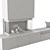 Contemporary Fireplace | 3000x500xH2900mm 3D model small image 3