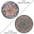 Round Carpets Set: Versatile and Realistic 3D Rugs 3D model small image 2