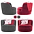 Stylish 2015 Armchair: Perfect for Any Room 3D model small image 2