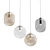 Tinted Glass Pendant Light Collection 3D model small image 1