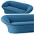 Sleek Nest Long Sofa - HC28 Cosmo 3D model small image 4