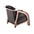 Contemporary Armchair: Stylish and Comfortable 3D model small image 2
